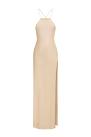 Hailey Halter Knitted Midi Dress